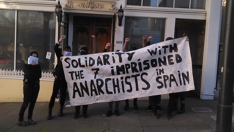 Solidarité avec le 7 anarchistes prisonniers en Espagne
